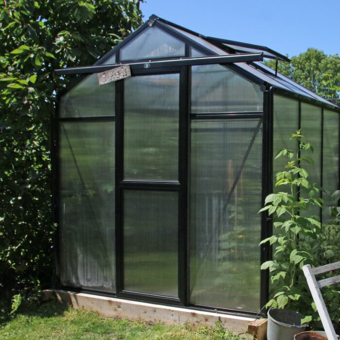 Gardenmeister Prestige 500 serre de jardin polycarbonate 8mm noir GM505100