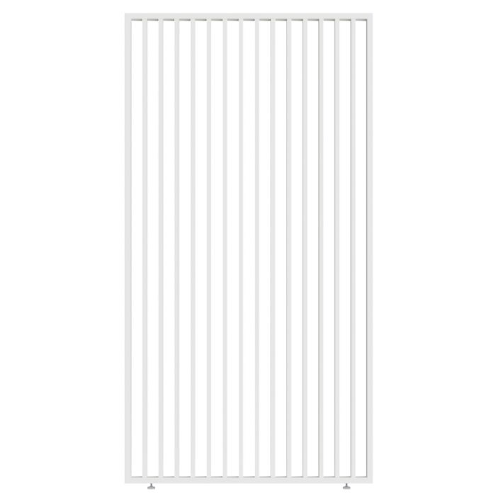 Rockford pergola mur à lamelles vertical 130 cm blanc RF1934004