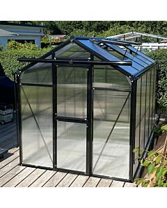 Gardenmeister Prestige 300 serre de jardin polycarbonate 8mm noir GM503100