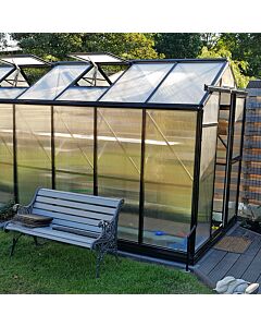 Gardenmeister Prestige 800 serre de jardin polycarbonate 8mm noir GM508400