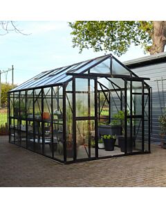 Gardenmeister Four Seasons 500 serre de jardin verre de sécurité 4mm noir GM645100