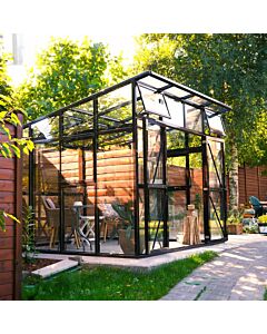 Gardenmeister Victoria 100 Chambre de jardin verre de sécurité 4mm noir GM806300