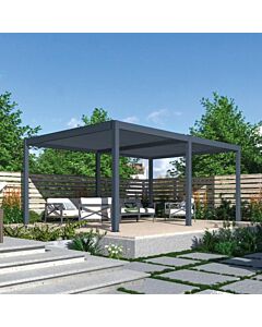 Pratt & Söhne Rivièra aluminium pergola avec lamelles 5.7 x 4 m électrique PS5429108