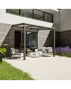 Pratt & Söhne toit de terrasse polycarbonate opale 16 mm 3 x 2,5 m PSO302525