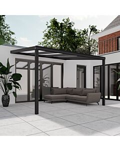 Pratt & Söhne toit de terrasse polycarbonate opale 16 mm 4 x 3,5 m PSO403525