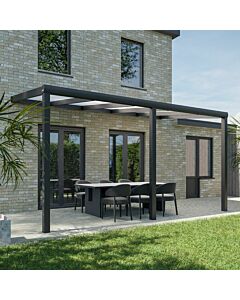 Pratt & Söhne toit de terrasse polycarbonate opale 16 mm 5 x 2,5 m PSO502525