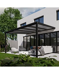 Pratt & Söhne toit de terrasse polycarbonate clair 16 mm 2 montants 5 x 3,5 m PST513522