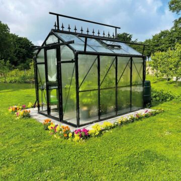 Gardenmeister Prestige 200 serre de jardin verre de sécurité 4mm noir