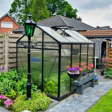 Gardenmeister Prestige 200 serre de jardin polycarbonate 8mm noir GM502400