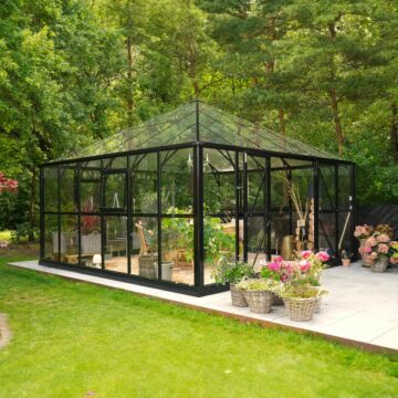 Gardenmeister Royal Park 300 Chambre de jardin verre de sécurité 4mm noir GM802300