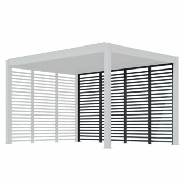 Pratt & Söhne pergola mur à lamelles 370 cm PS4427860