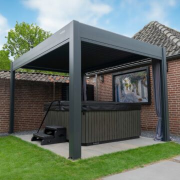 Pratt & Söhne Rivièra aluminium pergola avec lamelles 4 x 3 m manuel