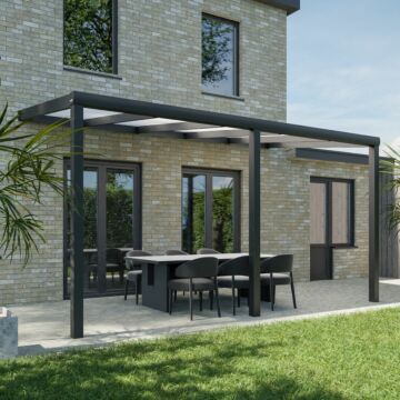 Pratt & Söhne toit de terrasse polycarbonate opale 16 mm 5 x 2,5 m