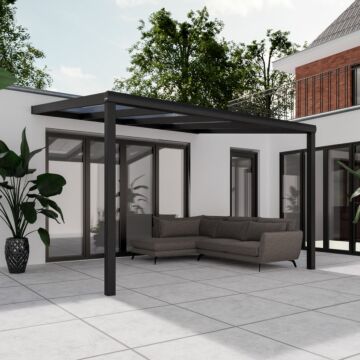 Pratt & Söhne toit de terrasse polycarbonate clair 16 mm 4 x 3,5 m