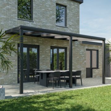 Pratt & Söhne toit de terrasse polycarbonate clair 16 mm 5 x 2,5 m