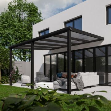 Pratt & Söhne toit de terrasse polycarbonate clair 16 mm 5 x 3,5 m