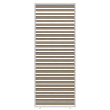 Rockford pergola mur à lamelles 100 cm blanc avec lames imitation bois RF1933005